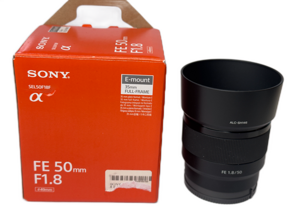 Sony FE 50mm f1.8 with box