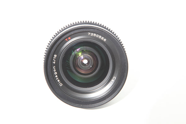 Contax 18mm f4 Zeiss Distagon - CINE MOD Canon EF