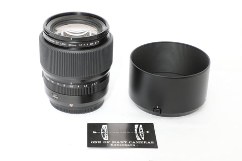 Fuji GF 80mm f1.7 R WR with hood - Fuji GFX