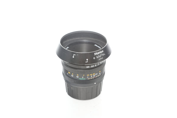 Mamiya 6 75mm f3.5 G L with hood