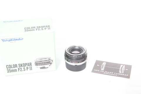 Voigtlander 35mm f2.5 Color-Skopar P II for Leica M