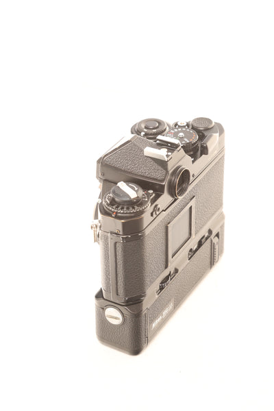 Nikon FE Black with MD-11 Motor Drive - New light seals February 2025