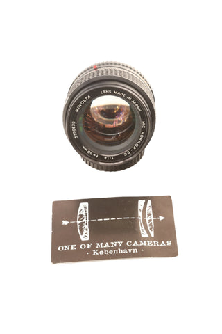 Minolta 50mm f1.4 MC Rokkor-PG
