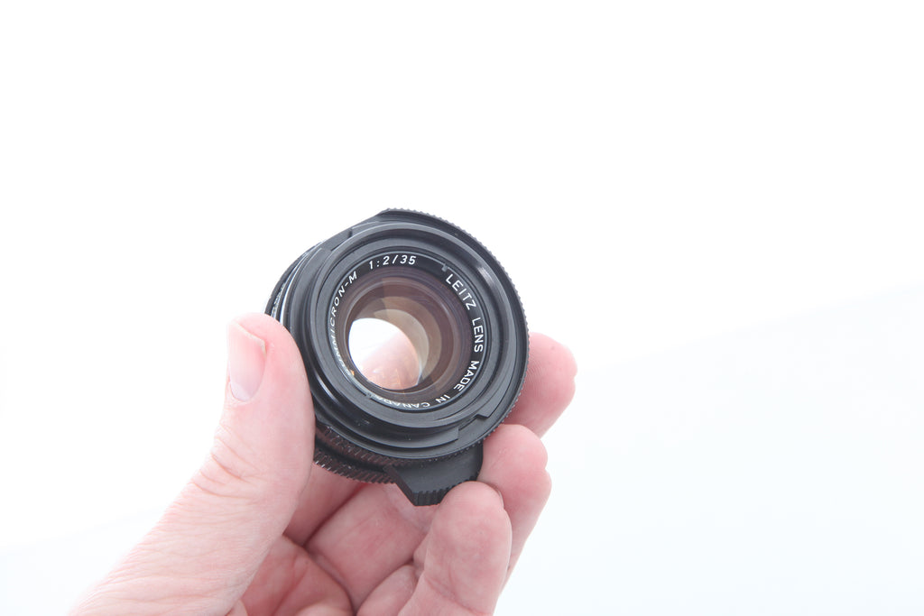 Leica 35mm f2 Summicron-M v4 with hood 12524 Bokeh king CL'A