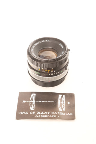 Canon FD 50mm f1.8 S.C.