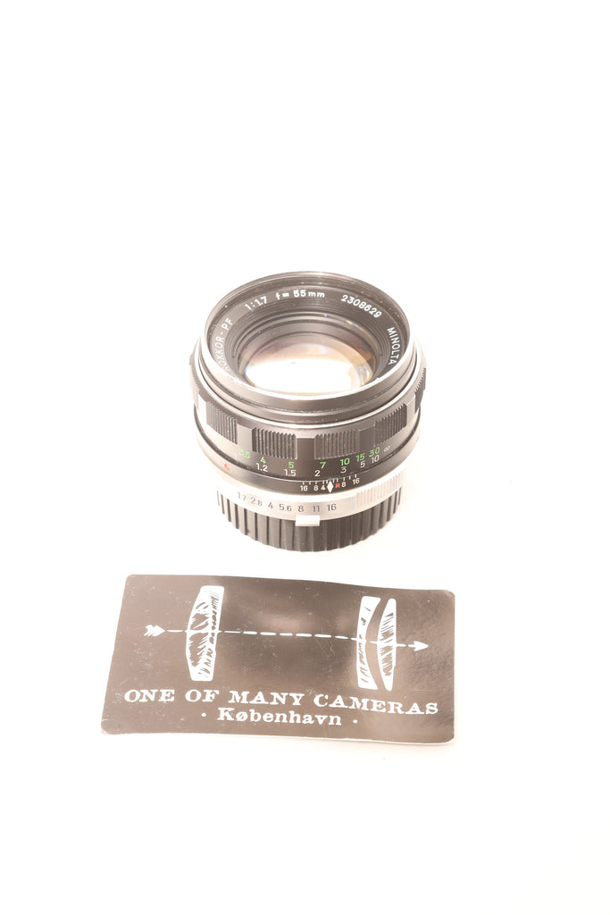 Minolta 55mm f1.7 MC Rokkor-PF