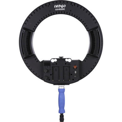LEDGO R320C Bi-Color Flood Shoot-Through Led Ring with stand LG-170