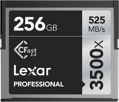 Lexar Pro 3500X Cfast 2.0 (VPG-130) R525/W445 256GB