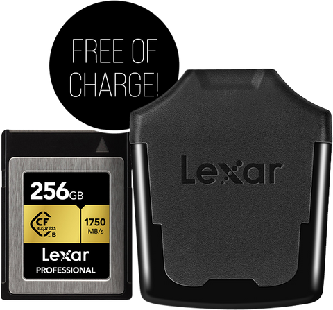 Lexar CFexpress 256GB with cardreader FOC