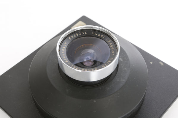 Schneider 75mm f8 Super-Angulon on Sinar DB Lens board
