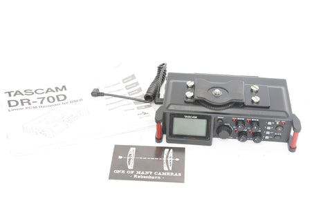Tascam DR-70D 4-Channel Audio Recorder for DSLR Cameras