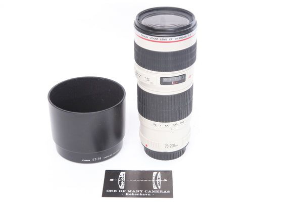 Canon EF 70-200mm f4 L USM with hood ET-74