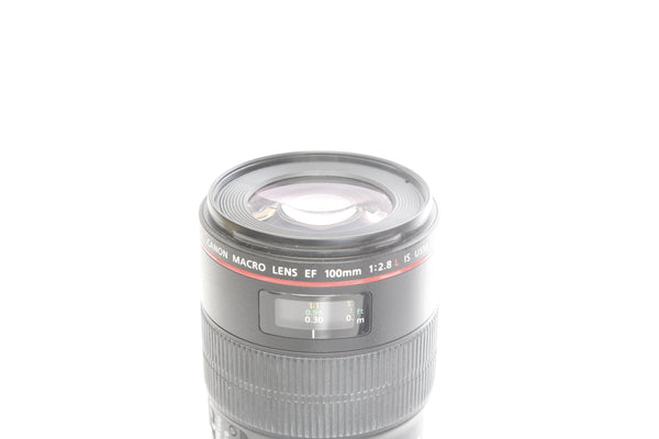 Canon EF 100mm f2.8 Macro L IS USM with hood ET73