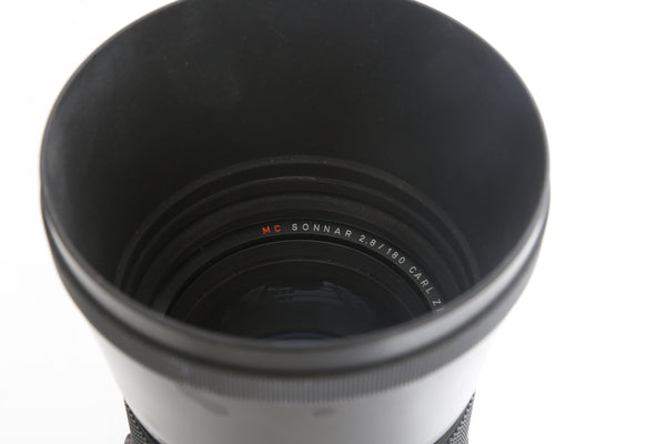 Zeiss 180mm f2.8 Sonnar MC with lens hood - Pentacon SIx