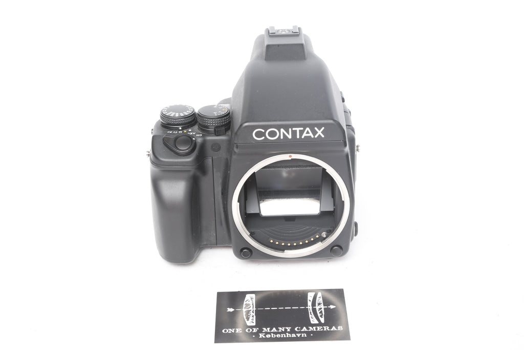 Contax 645 with Prism Finder and MFB-1 film back