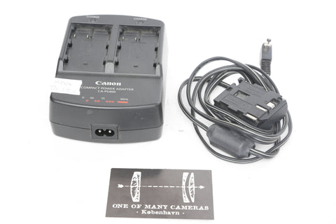 Canon Double Charger & Power Adaptor CA-PS400 + Canon DC Coupler/5D/30D/400D