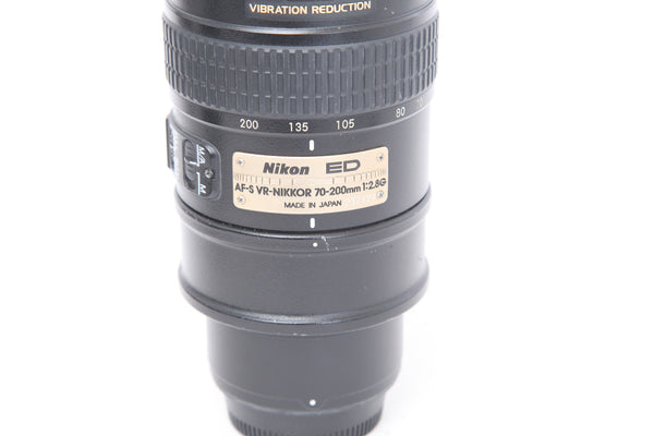 Nikon 70-200mm f2 AF-S VR Nikkor G SWM VR ED IF with hood HB-29