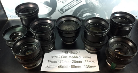 Leica R Cinema Primes Kit - Rental Only