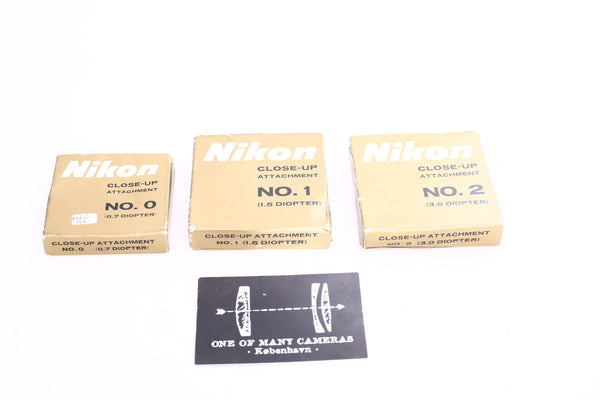 Nikon Close-Up attachment No 0 1 2 diopters