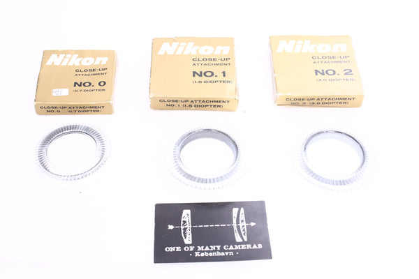 Nikon Close-Up attachment No 0 1 2 diopters