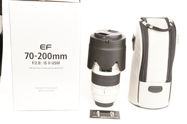 Canon EF 70-200mm f2.8 L IS II USM with Hood ET-87 - LIKE NEW IN BOX