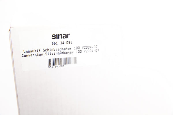 Sinar Conversion Sliding Adapter 100 V2004-07 551.34.095