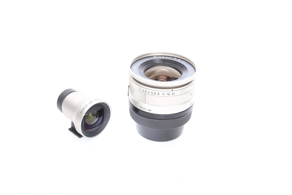Contax G 21mm f2.8 Zeiss Biogon T* with Contax GF-21 Finder and
